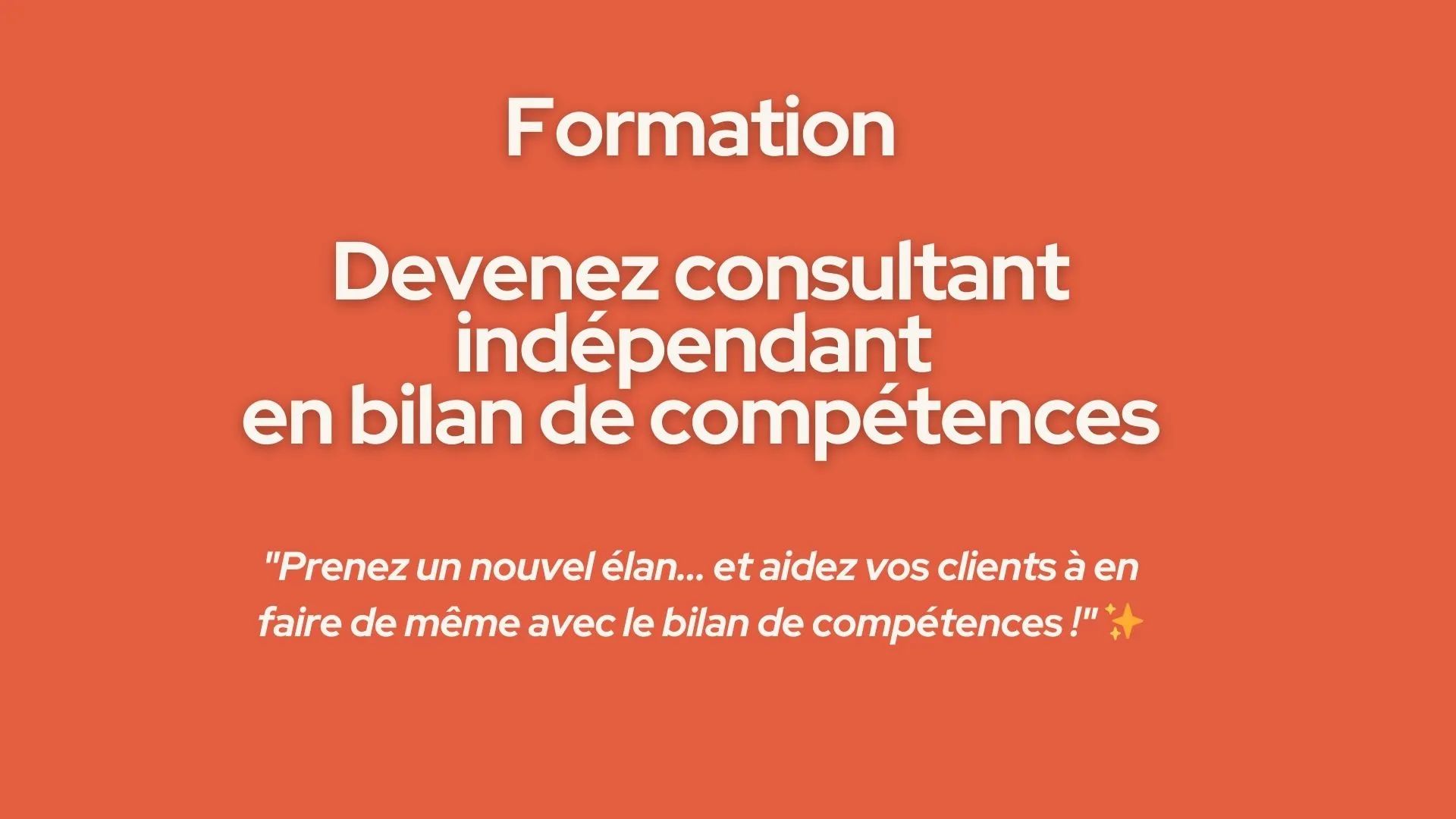 Devenez consultant indépendant en bilan de compétences